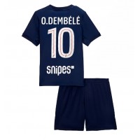 Paris Saint-Germain Ousmane Dembele #10 Replika babykläder Hemmaställ Barn 2025-26 Kortärmad (+ korta byxor)